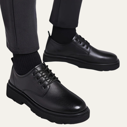 Stylish Men's Leather Lace Up Boots