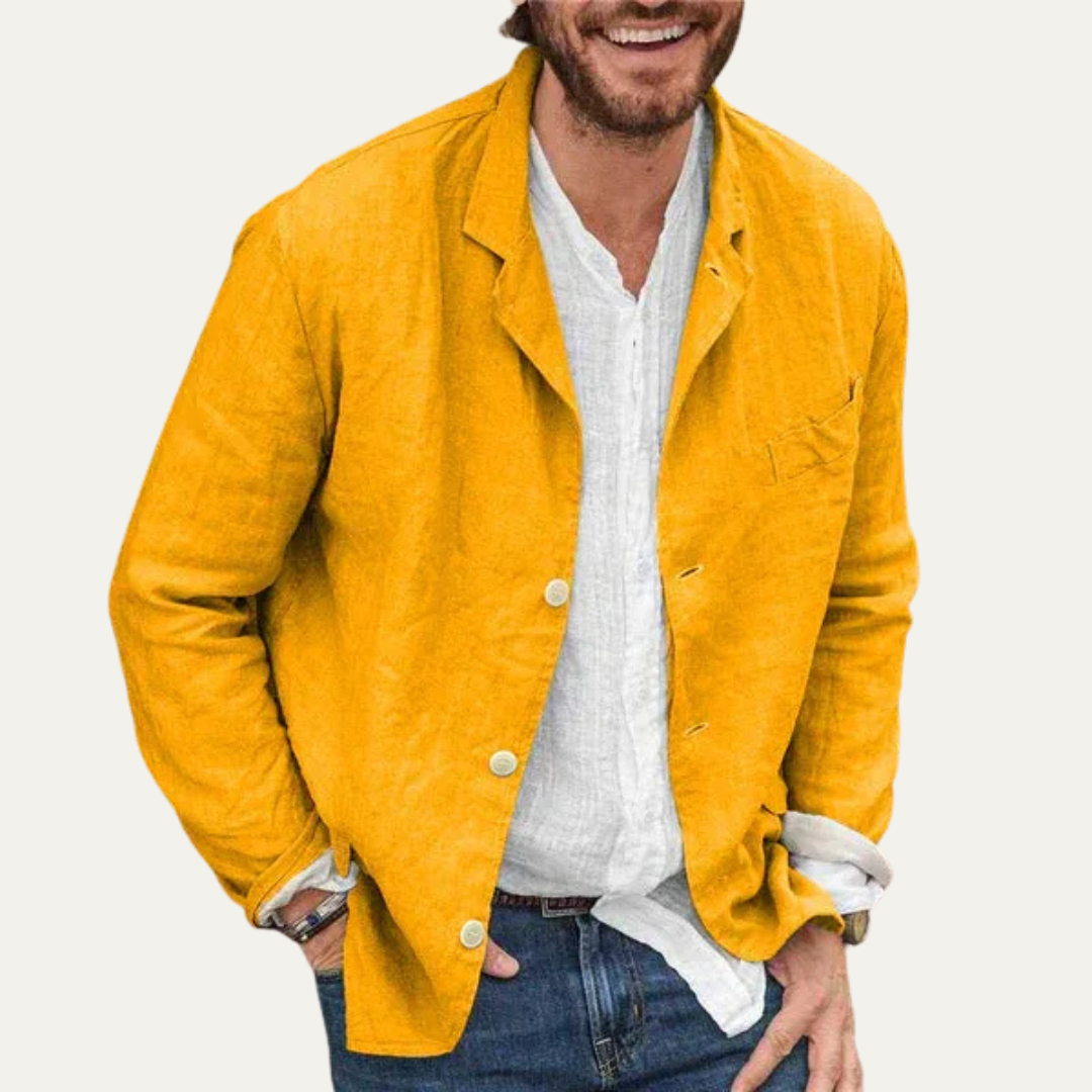 Comfortable Summer Linen Blazer for Men