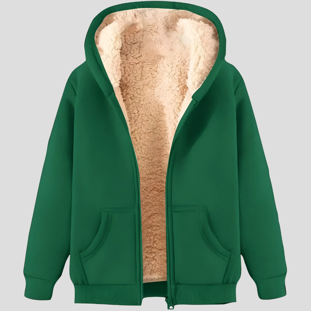 Cozy Men's Thermal Fleece Hooded Jacket