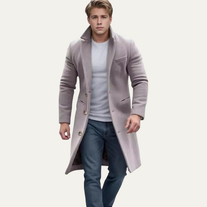 Classic Men's Warm Wool Winter Coat