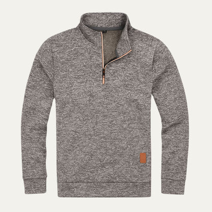 Warm Fleece Half Zip Mens Sweatshirt