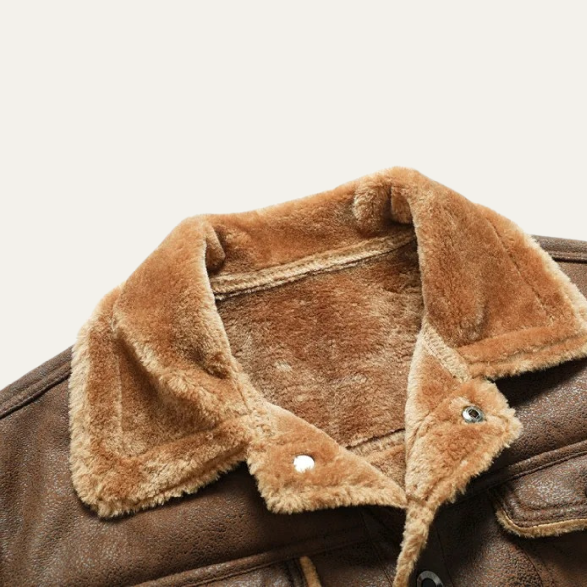 Men's Synthetic Suede Fleece Lined Coat