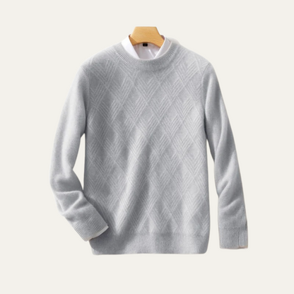 Cozy Men's Thick Cable Knit Wool Sweater