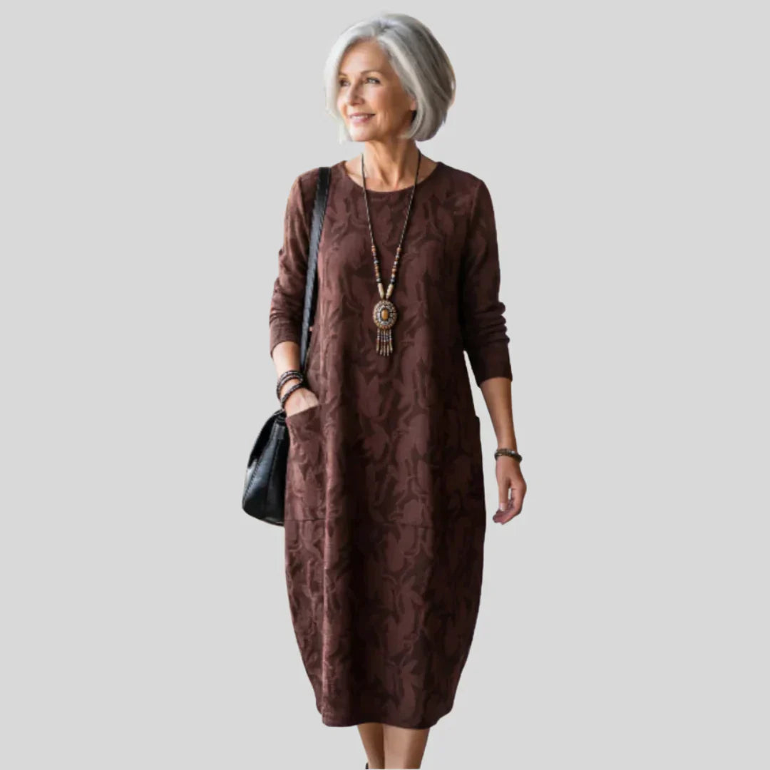 Stylish Printed Mid Length Women's Dress