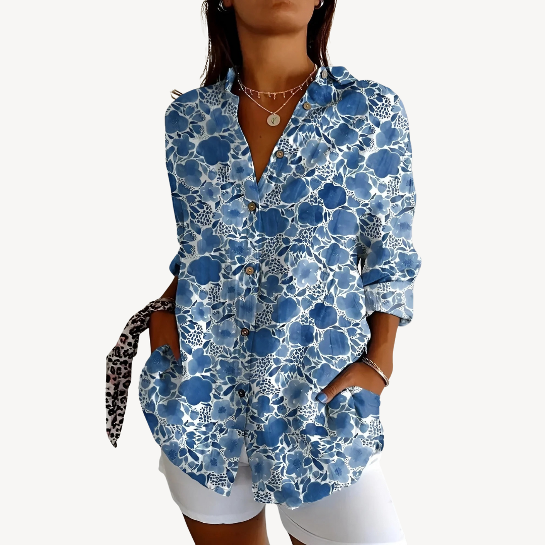 Classic Ladies Printed Blouse