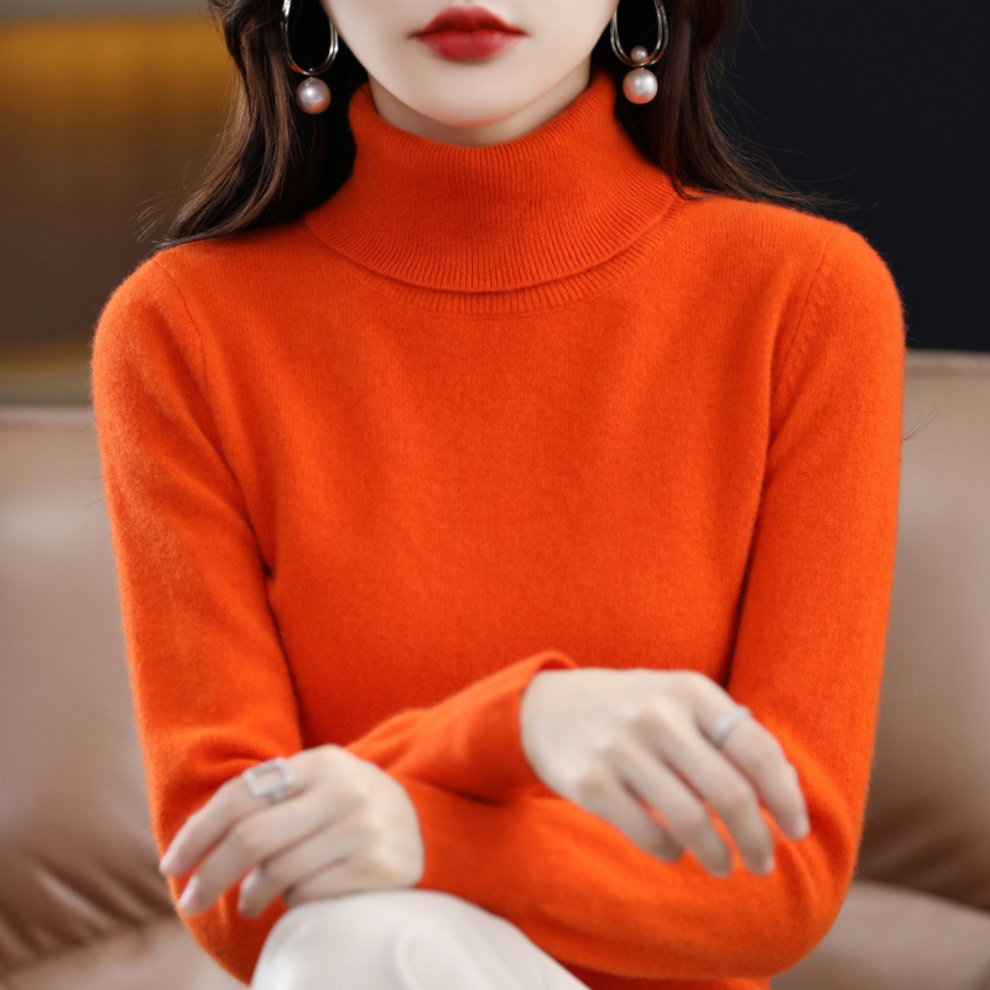 Soft Premium Women's Turtleneck Sweater