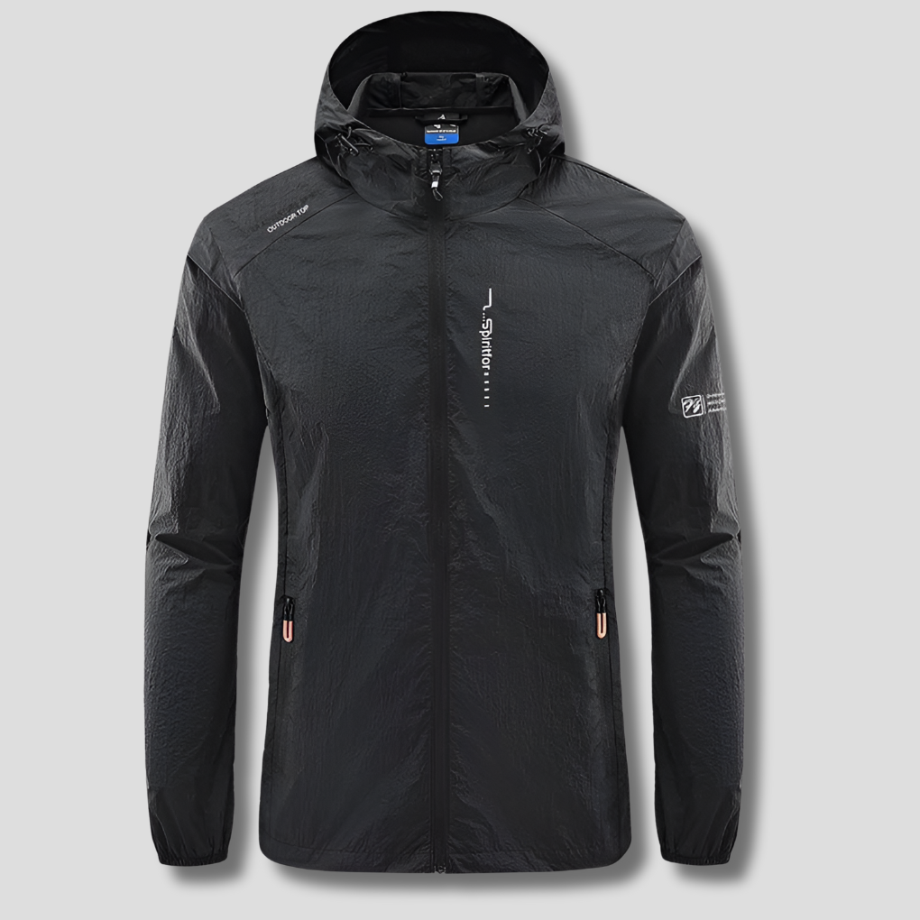 Lightweight Water Resistant Summer Hooded Jacket