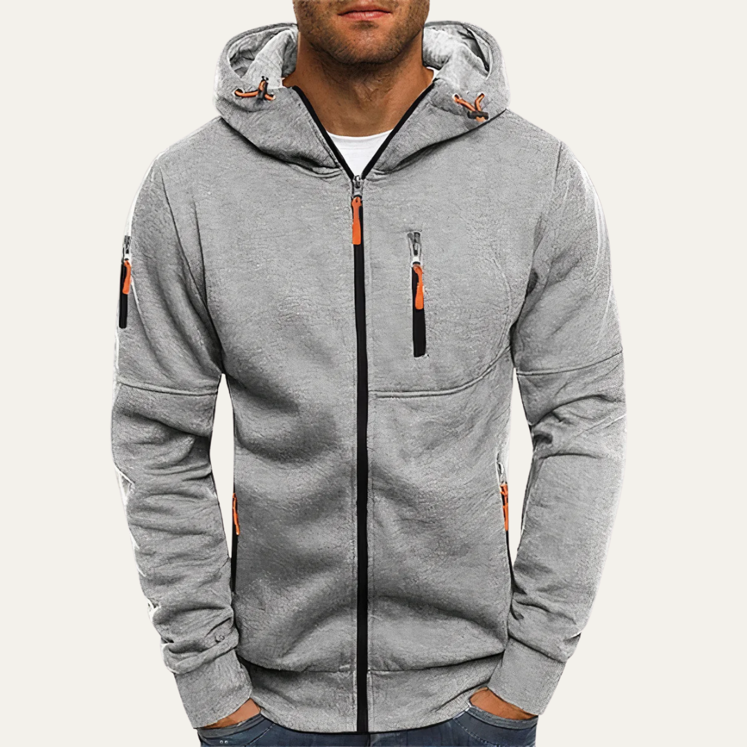 Men's Classic Zip Up Hoodie Sweatshirt