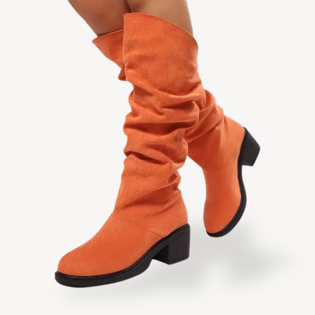 Comfortable Suede Mid Calf Boots for Women