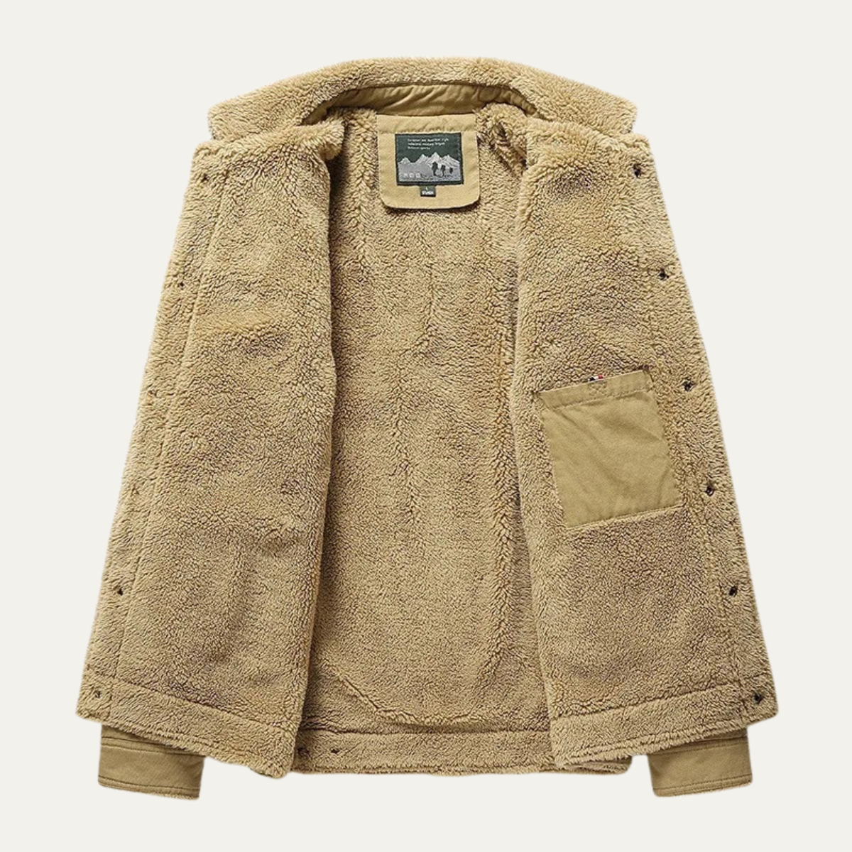 Thermal Insulated Men's Winter Fleece Jacket Outdoor Coat