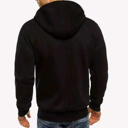 Relaxed Fit Cotton Blend Mens Hoodie