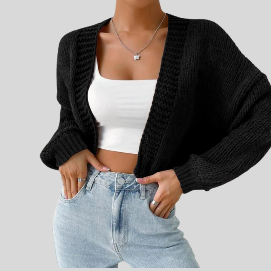 Soft Open Cardigan with Fun Graphic Print for Women
