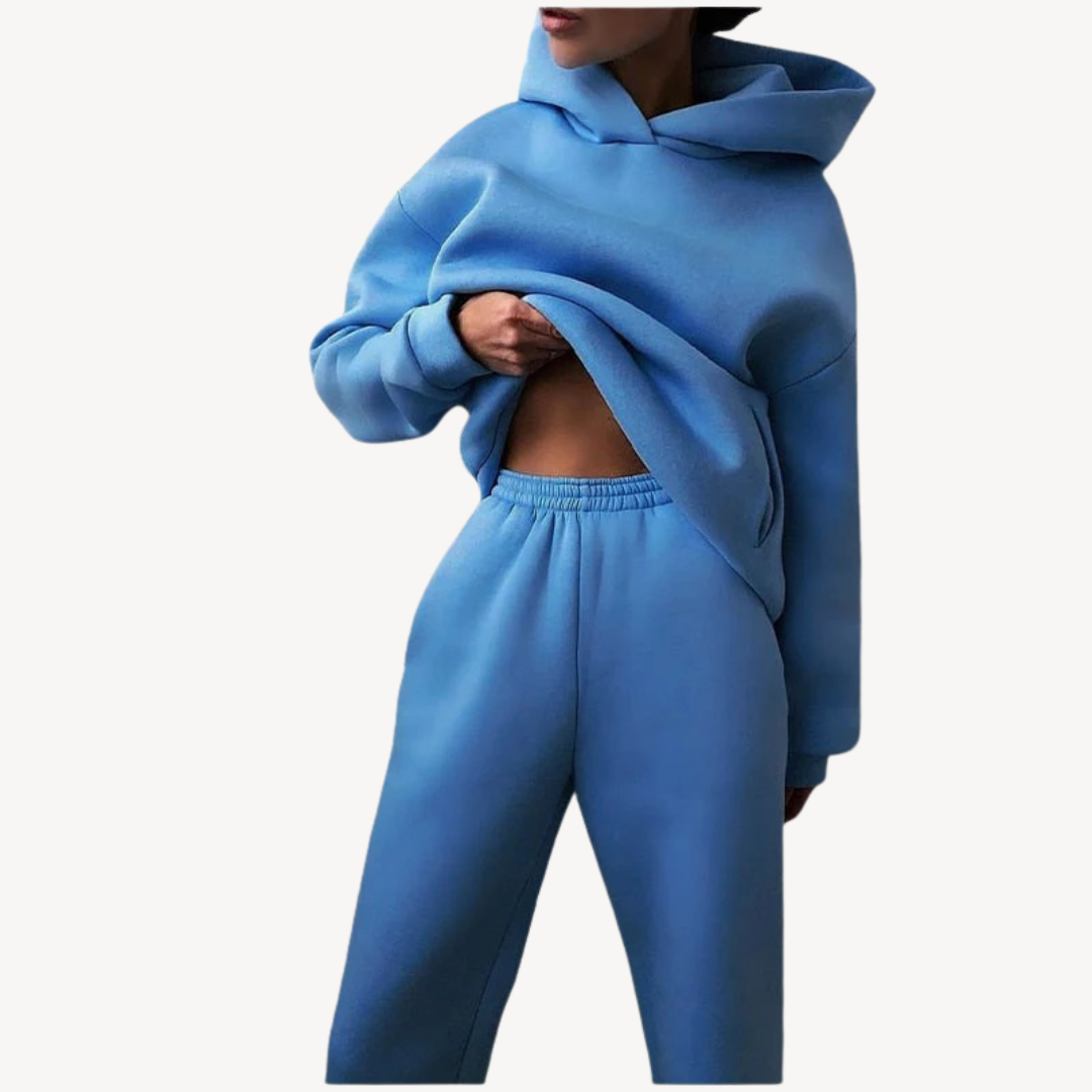 Women's Comfortable 2-Piece Hoodie Jogger Suit