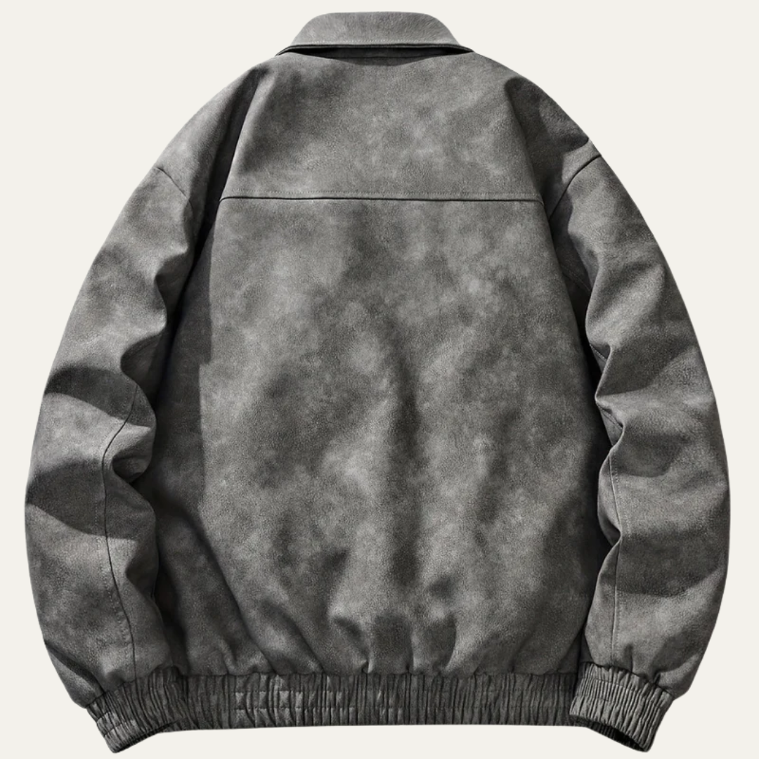 Casual Fit Mens Bomber Jacket with Zip Pockets