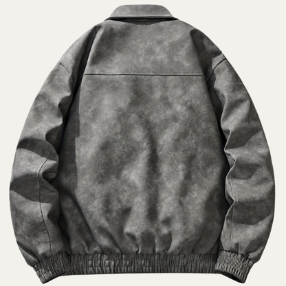 Casual Fit Mens Bomber Jacket with Zip Pockets