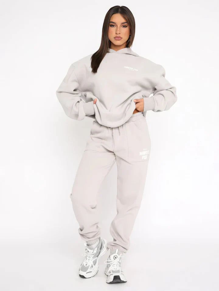 Pink Hoodie and Sweatpants Set for Women