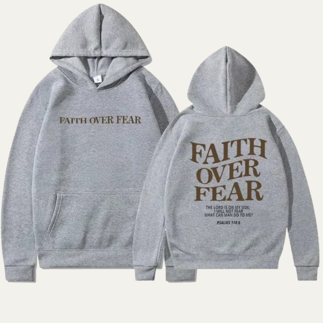 Spiritual Quote Graphic Hooded Sweatshirt