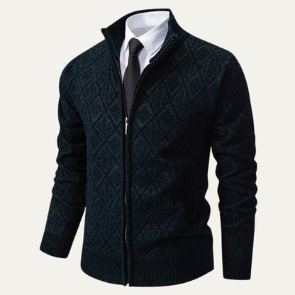 Stylish Mens Patterned Knit Blazer Jacket