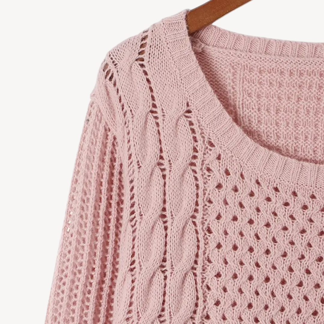 Cozy Crew Neck Sweater Dress for Women