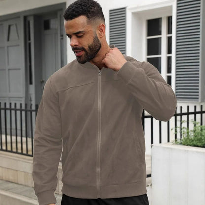 Luxury Suede Leather Mens Jacket