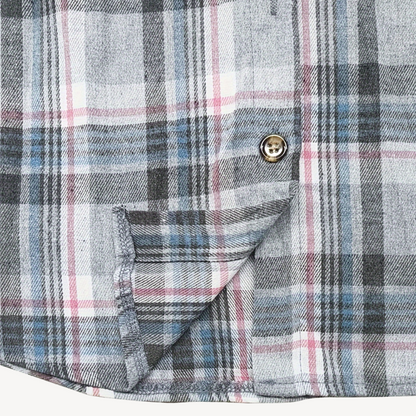 Ladies' Checked Hooded Shirt Jacket