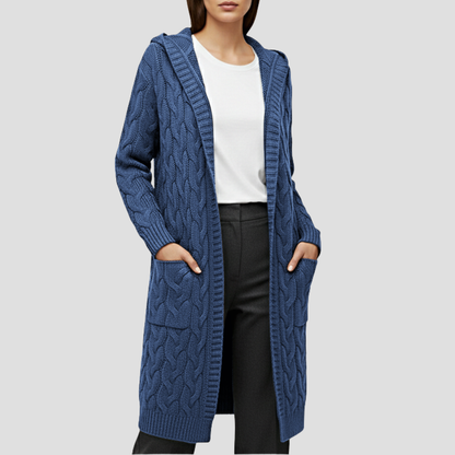 Soft Oversized Knit Open Cardigan Sweater