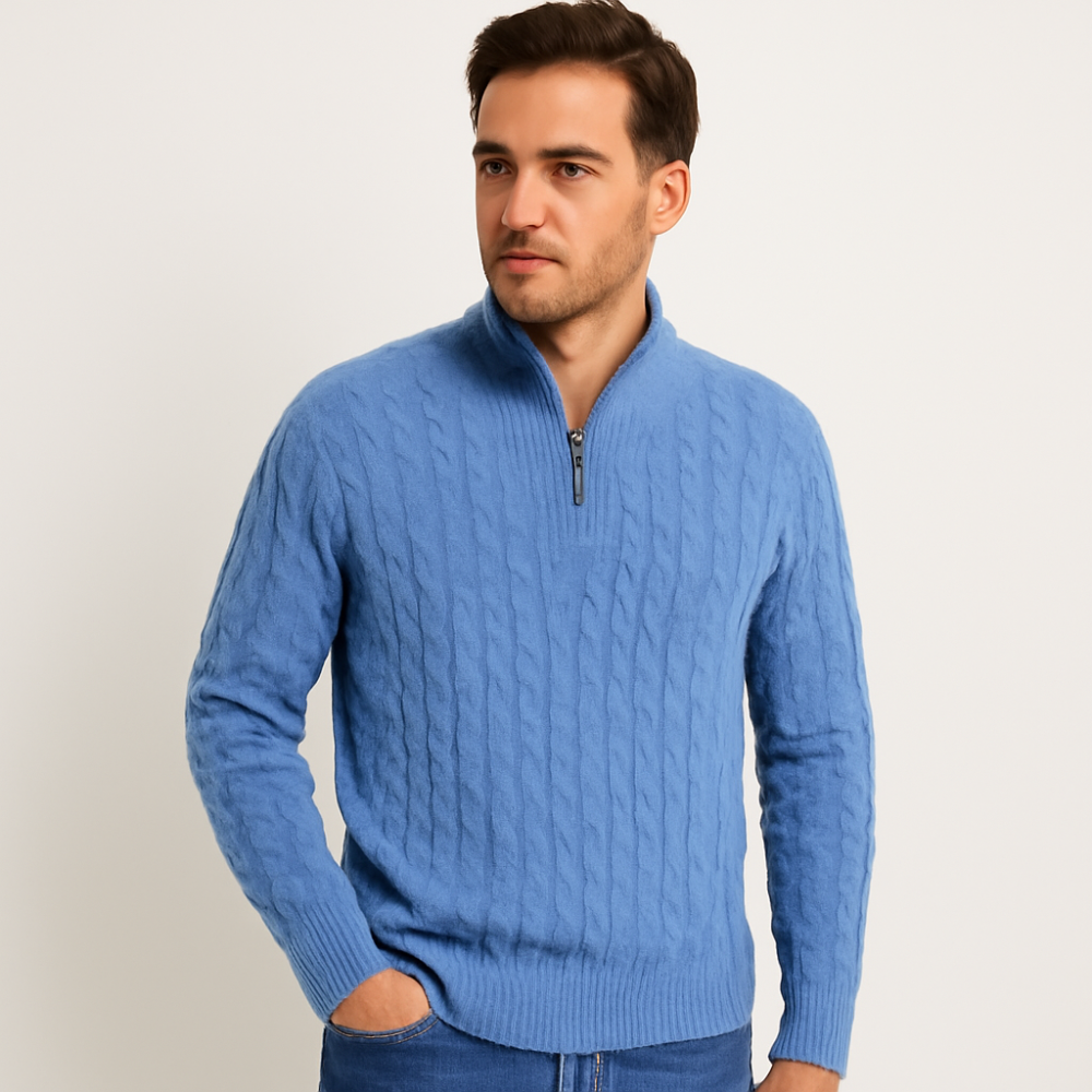 Warm Knitted Men's Winter Sweater - OutfitLondon