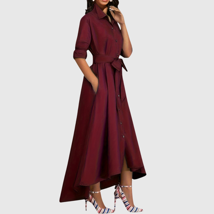 Chic Long Sleeve Maxi Dress