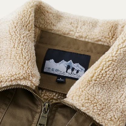 Thermal Mens Fleece Bomber Winter Coat