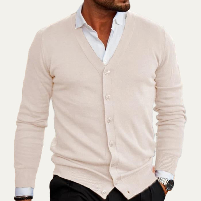 Men's Simple Open Front Sweater