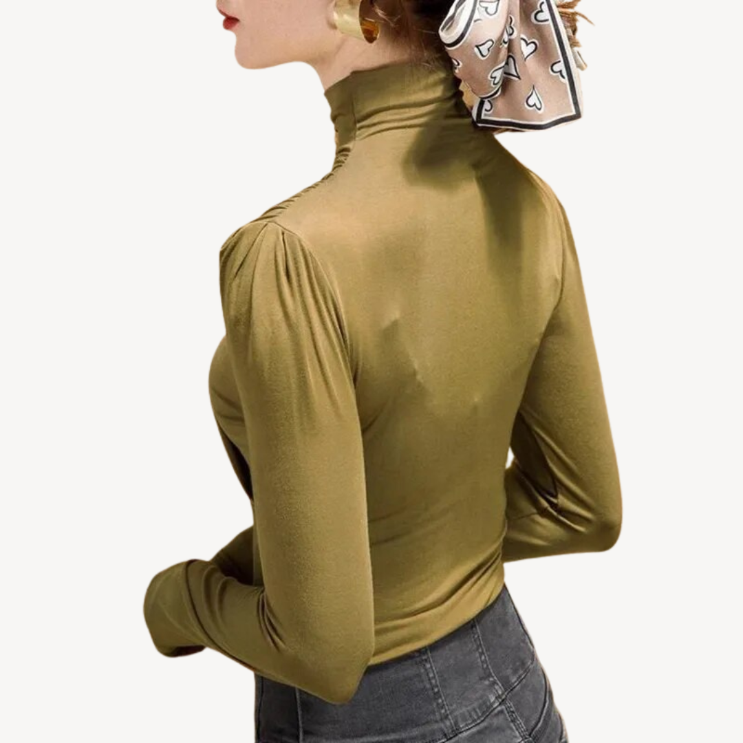 Flared Long Sleeve Blouse for Ladies