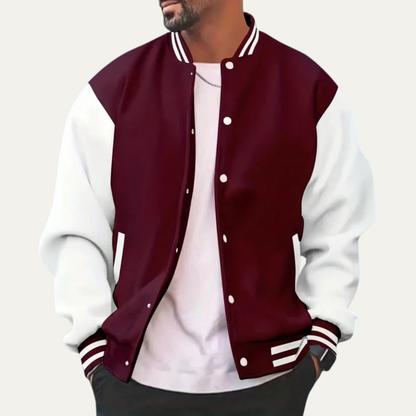 Men's Retro Style Contrast Jacket