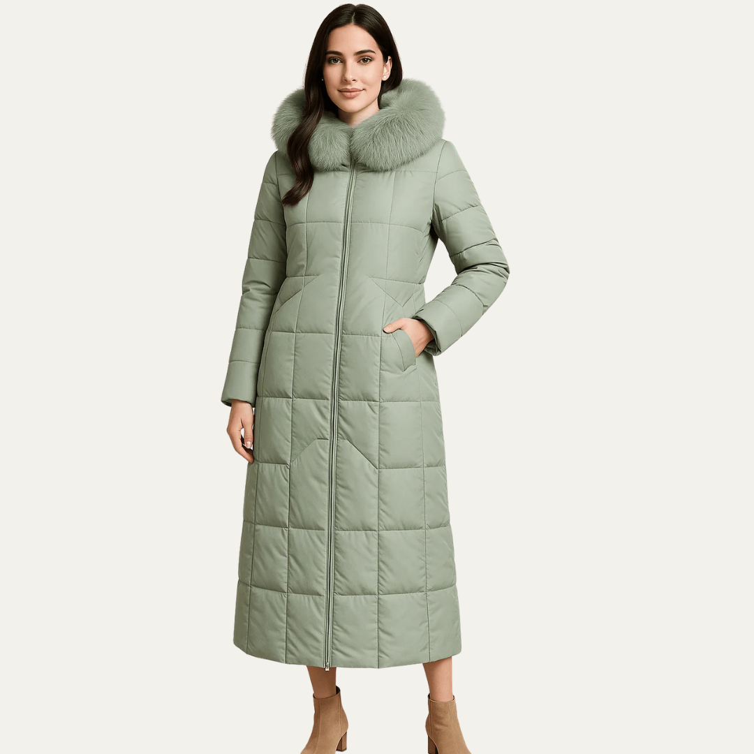 Ladies Warm Fake Fur Parka Jacket Coat