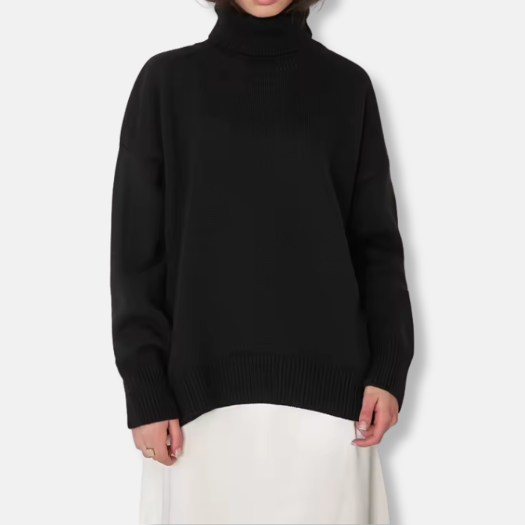 Soft Women's Oversized Turtleneck Sweater