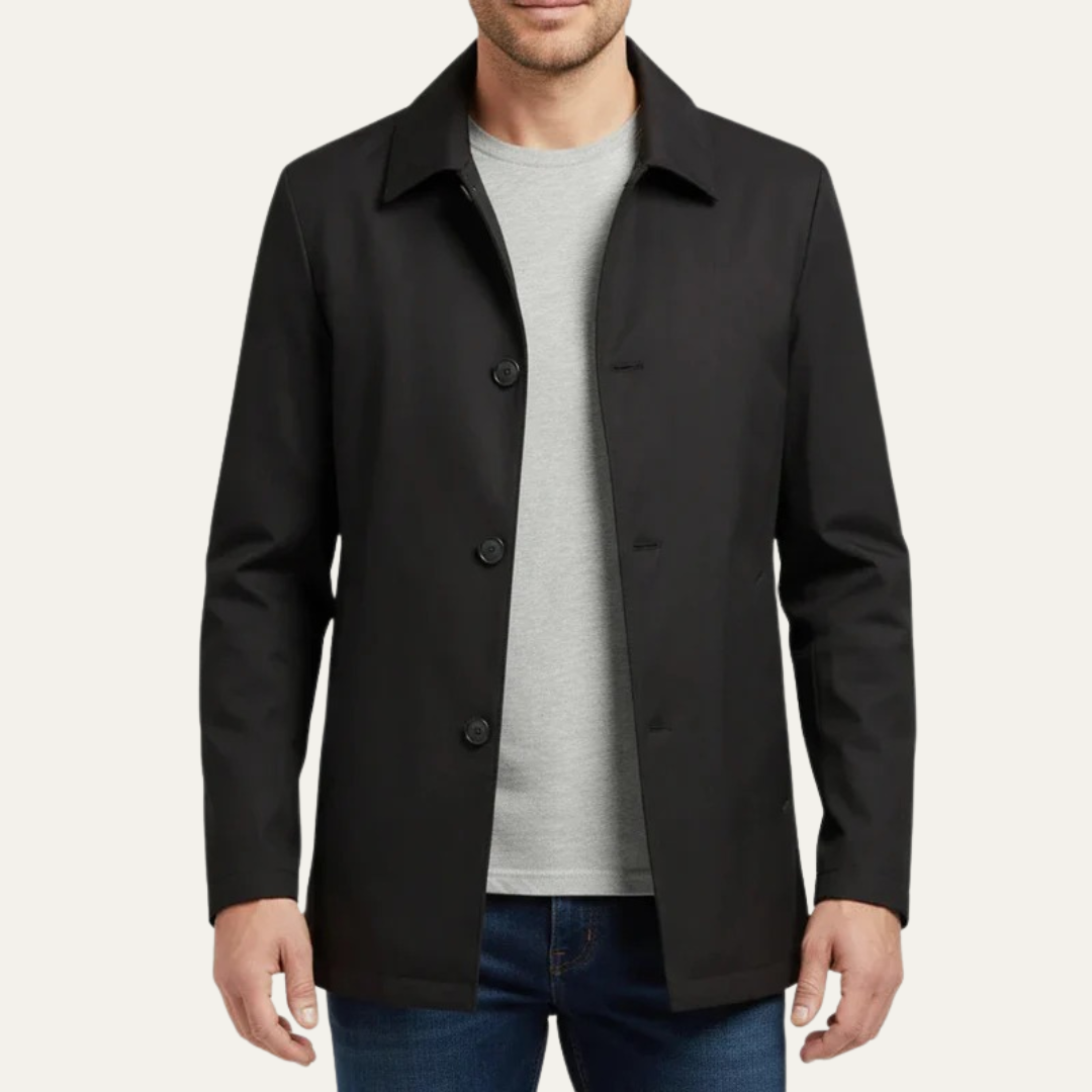 Timeless Fit Straight Cut Mens Coat - OutfitLondon