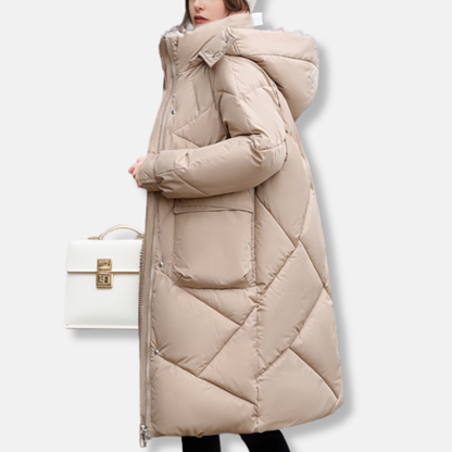 Warm Padded Women's Parka Coat