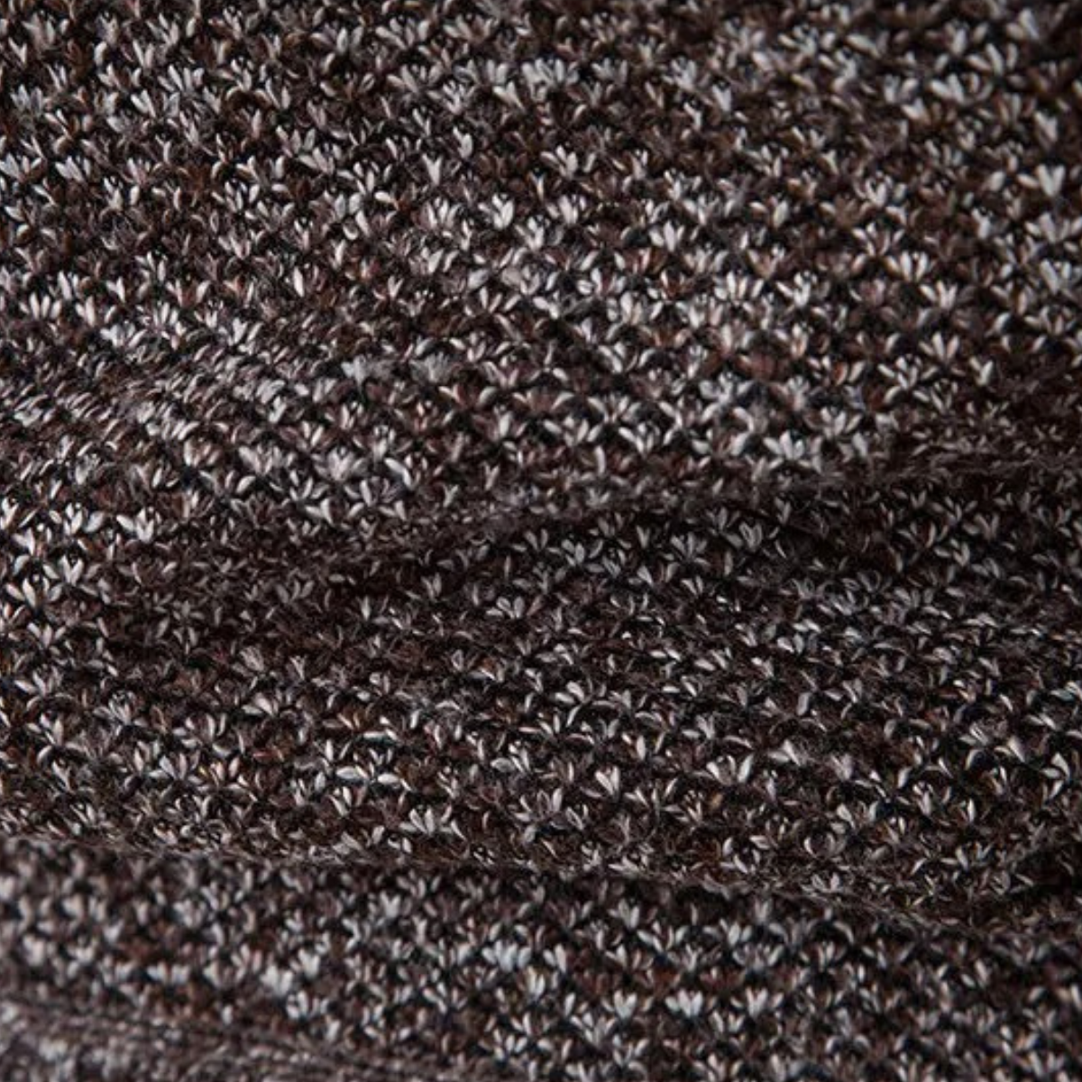 Warm Mens Fleece Cardigan with Diamond Design