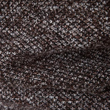 Warm Mens Fleece Cardigan with Diamond Design