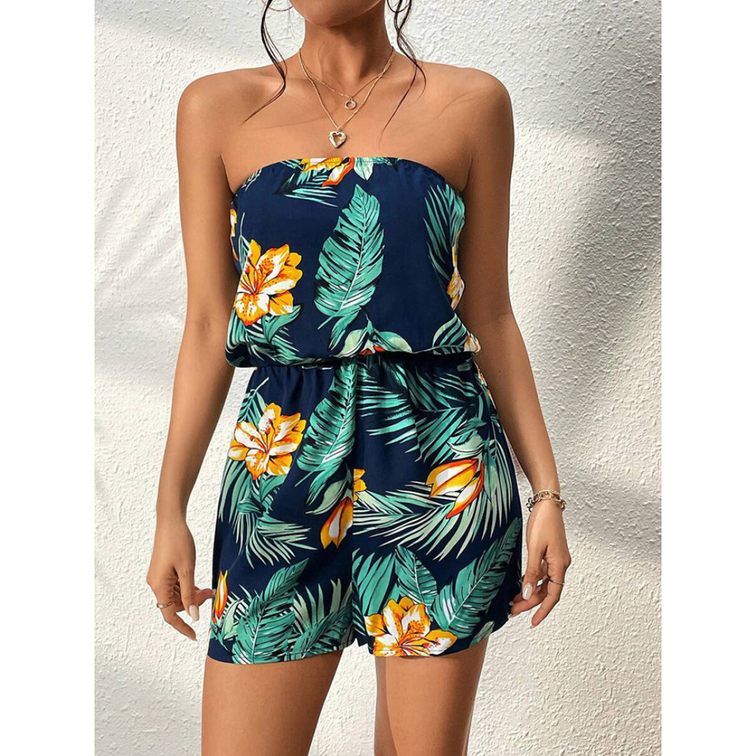 Comfy Summer Tube Top Jumpsuit