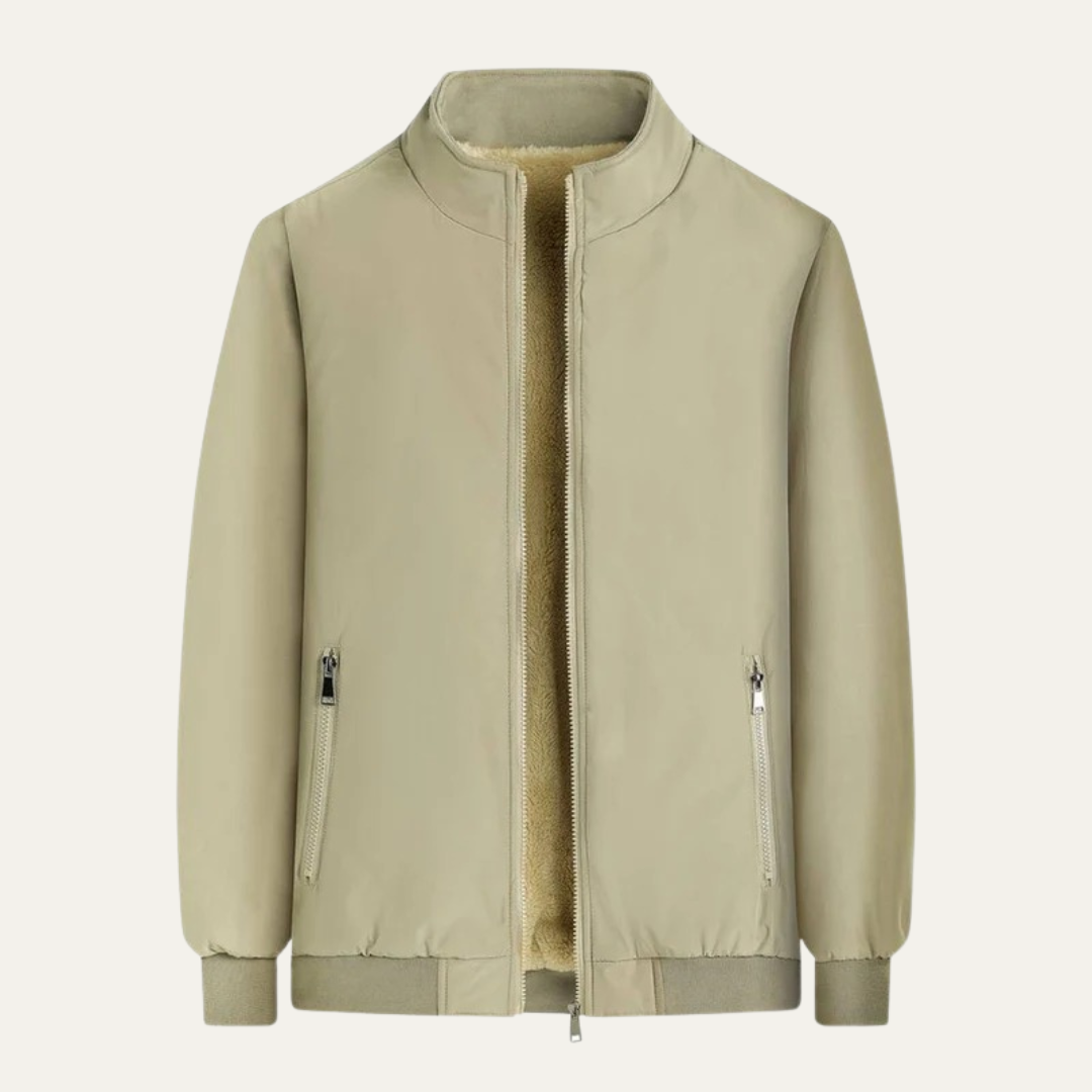 Insulated Men's Synthetic Fur Parka Coat