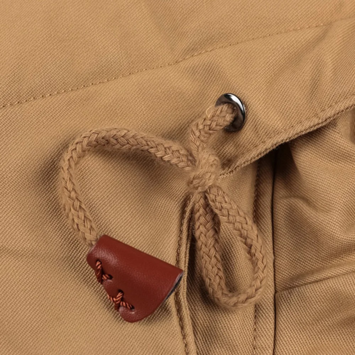 Warm Mens Thick Fleece Lined Hooded Winter Coat