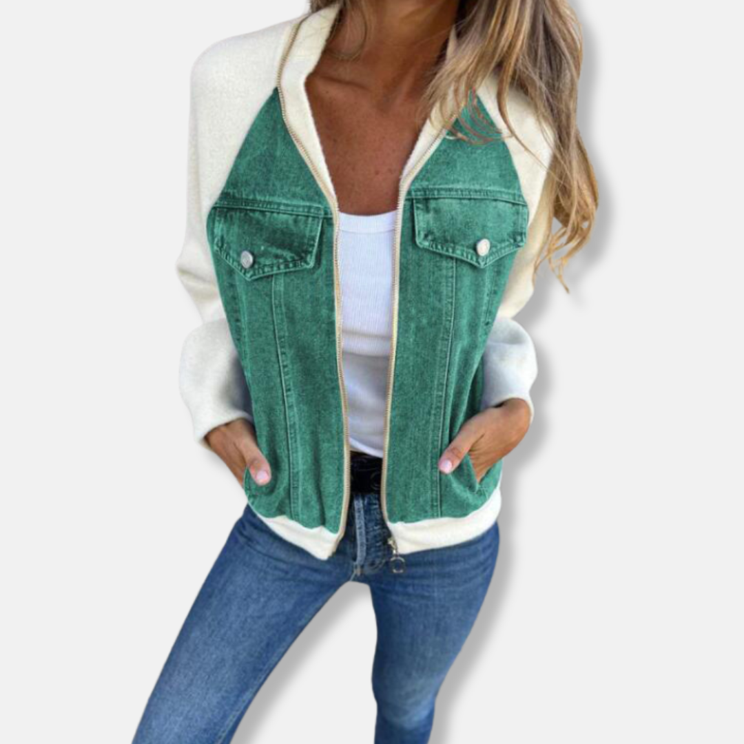 Ladies Cozy Wool Zip Up Jacket