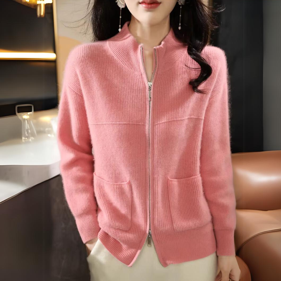 Merino Wool Knit Jacket