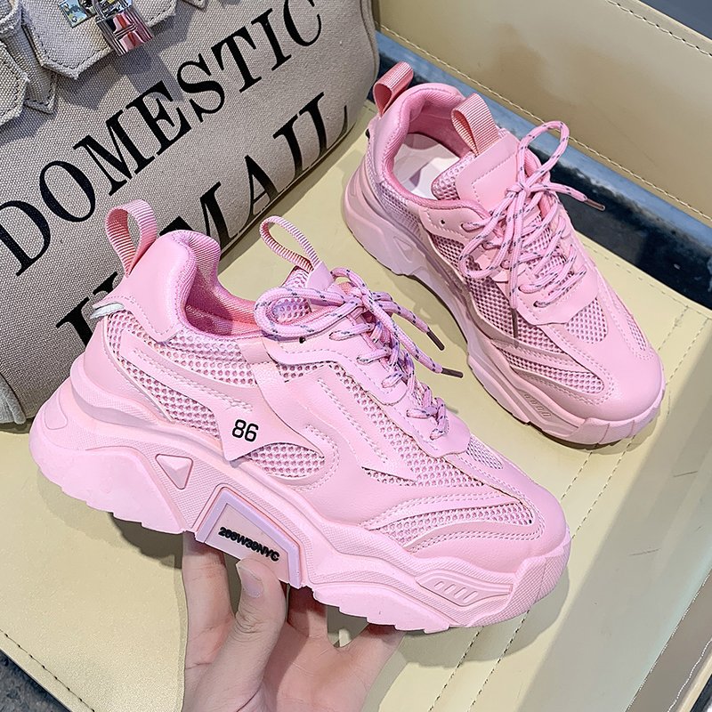 Vibrant Colorful Ladies Sports Sneakers with Numbering