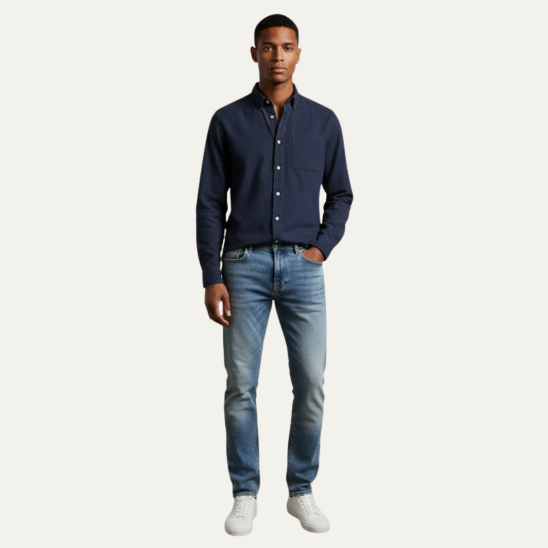 Relaxed Fit Shirt and Jeans Combo Set