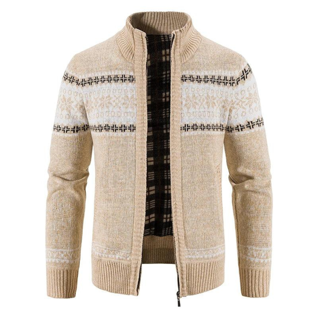 Soft Mens Zip Knit Sweater