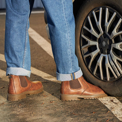 Durable Steel Toe Leather Work Boots