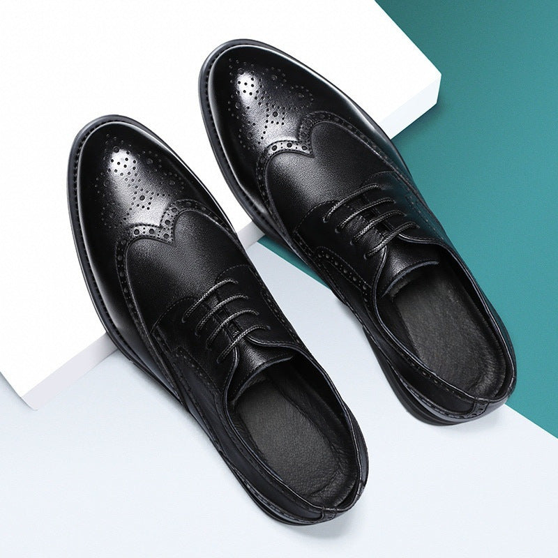 Comfortable Men's Leather Dress Shoes with Padded Insoles