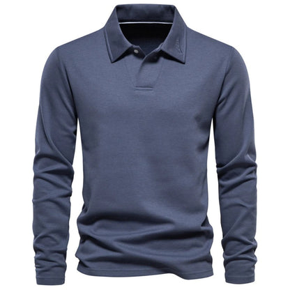 Classic Casual Men's Cotton Long Sleeve Shirt