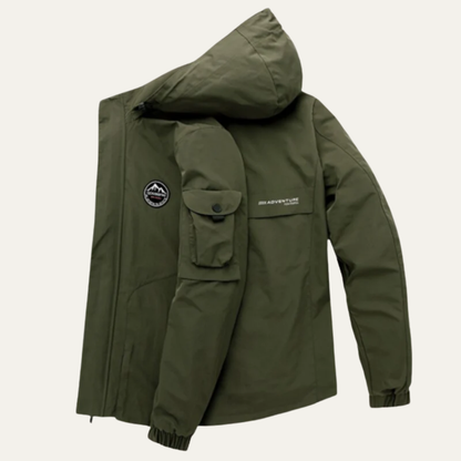 Rugged Outdoor Tactical Coat with Hood and Pockets